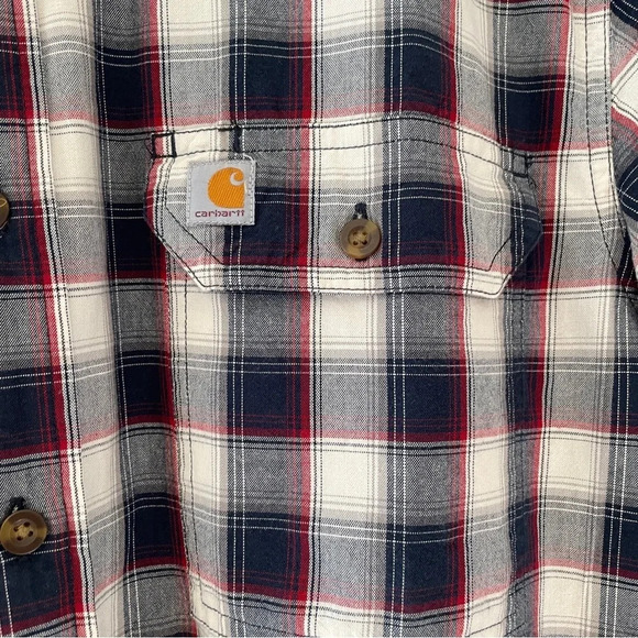 Carhartt plaid button up shirt Size Large - Picture 4 of 6